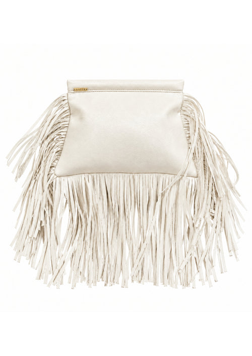 MOVA Framed Fringe Clutch