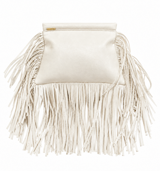 MOVA Framed Fringe Clutch