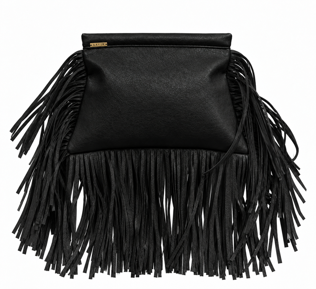 MOVA Framed Fringe Clutch