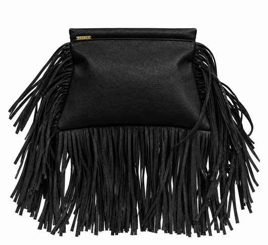 MOVA Framed Fringe Clutch